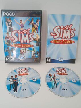 The Sims Deluxe Edition (2002, PC) 2 CD-ROM